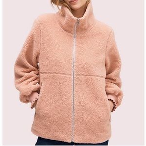 Kate Spade Shearling Teddy Coat Sz M